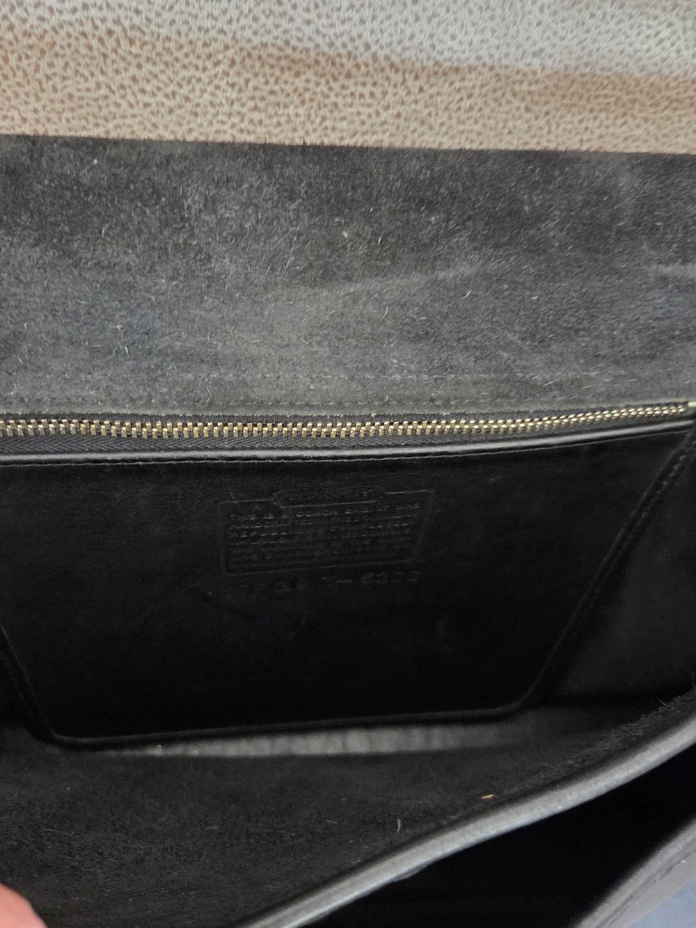 Vintage Coach Black Leather Laptop Briefcase w/Shoulder Strap, for man or woman